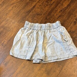 Free People High Waist Light Denim Shorts